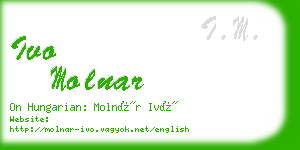 ivo molnar business card